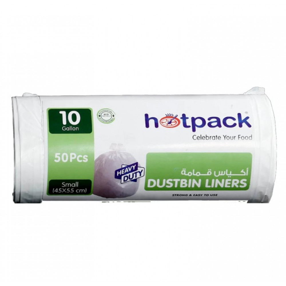 Dustbin Liners White Roll 45 X 55 CM 50 Piece 10 Gallon (30 Packs